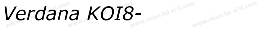 Verdana KOI8字体转换